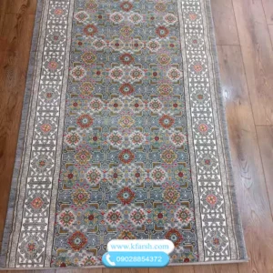 فرش کناره افشان سنتی طوسی