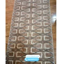 گلیم فرش کناره کرم قهوه ای