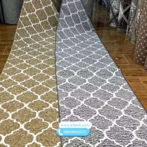 گلیم مراکشی در دو رنگ بژ و نقره ای در رشت