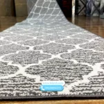 کناره گلیم طرح مراکشی نقره ای