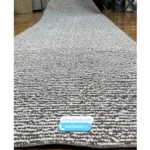 گلیم راهرویی ساده طوسی سفید