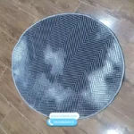 گلیم گرد طوسی دودی