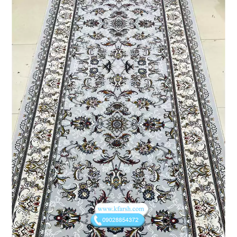 gray-silver-sidcarpet فرش کناره طوسی نقره ای