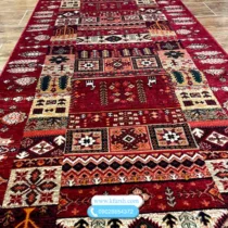 فرش کناره قرمز جدید